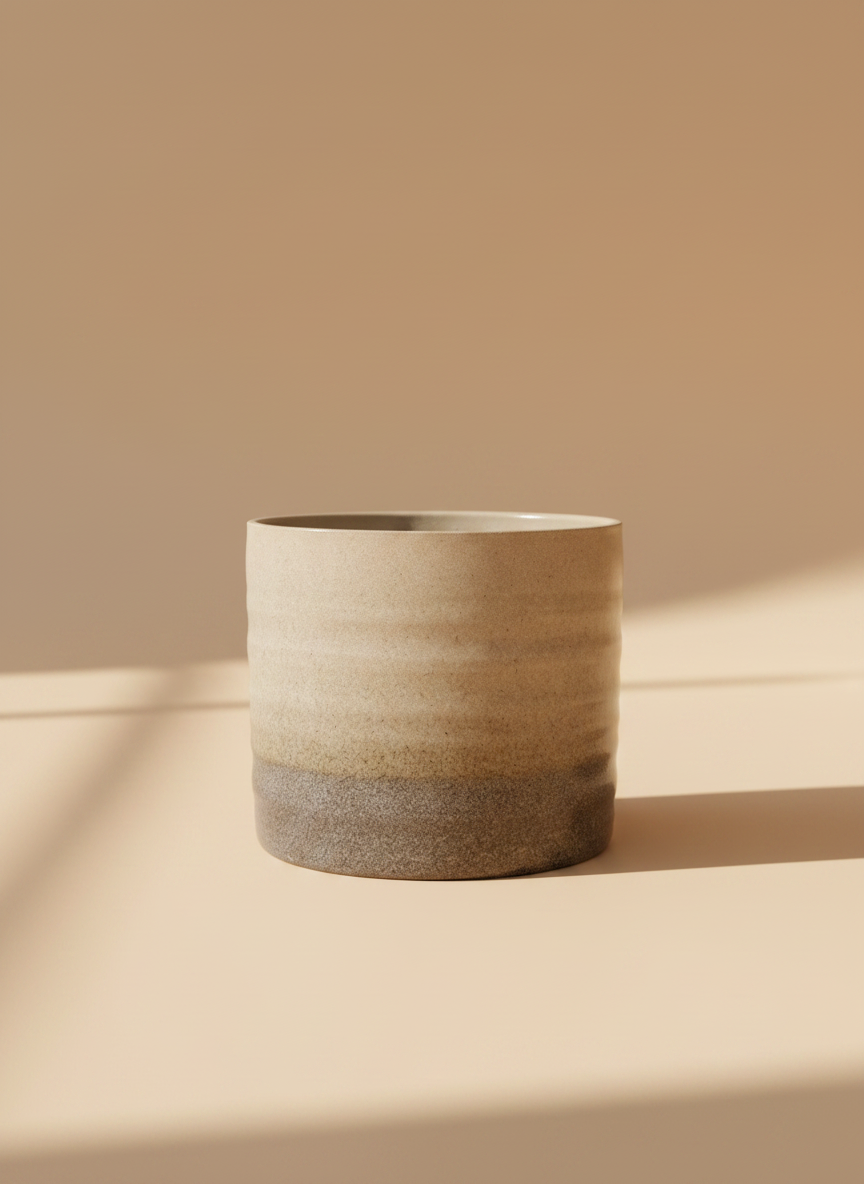 Gia Rippled Granite Planter